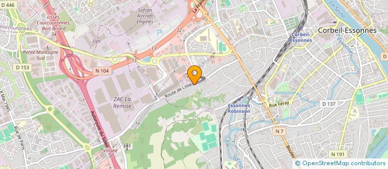 localisation de l'entreprise DGS SERVICES à CORBEIL-ESSONNES