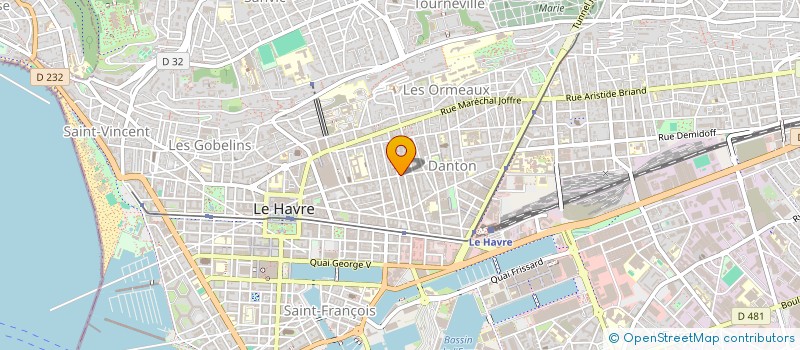 localisation de l'entreprise DGSA  LE HAVRE