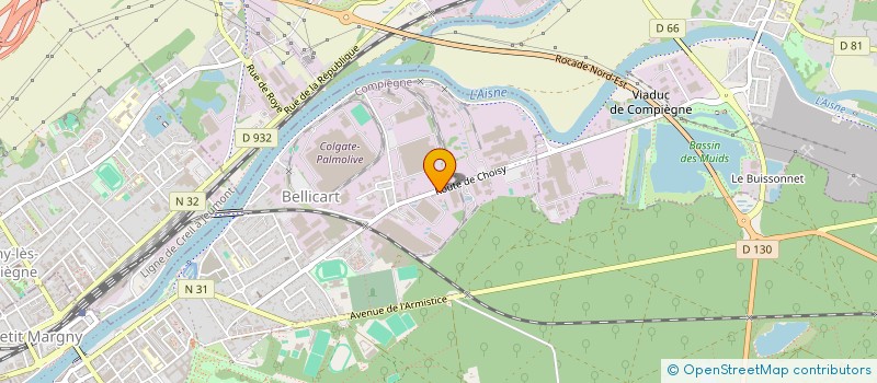 localisation de l'entreprise DGSI  COMPIEGNE