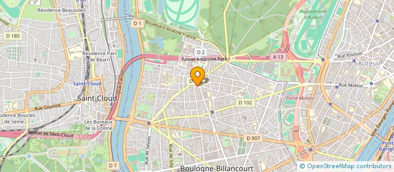 localisation de l'entreprise DGSTRIA à BOULOGNE-BILLANCOURT