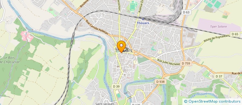 localisation de l'entreprise DGT à THOUARS