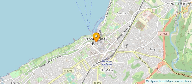localisation de l'entreprise DGTB à THONON-LES-BAINS