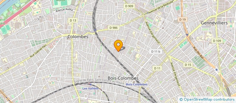 localisation de l'entreprise DGX GROS à BOIS-COLOMBES
