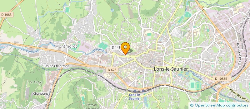 localisation de l'entreprise DH  LONS-LE-SAUNIER