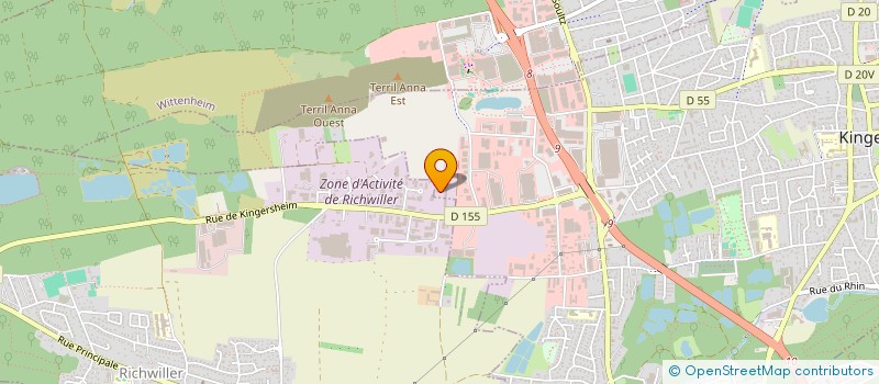 localisation de l'entreprise DH  KINGERSHEIM