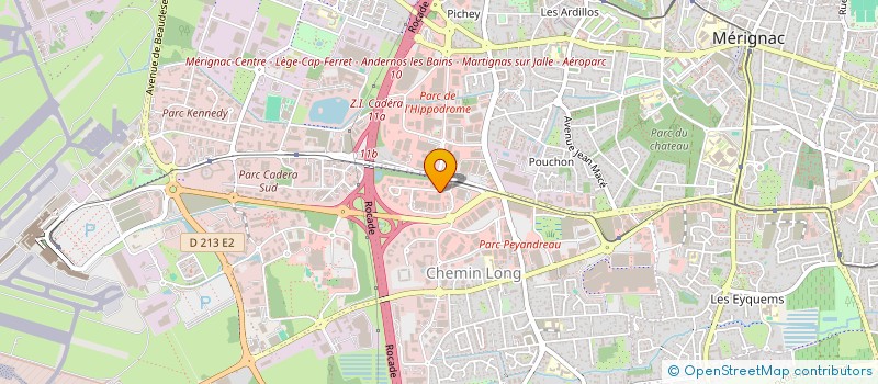 localisation de l'entreprise DH à MERIGNAC