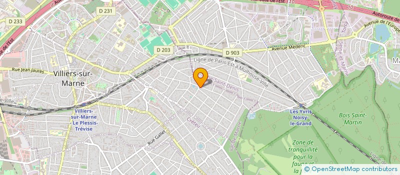 localisation de l'entreprise DH  VILLIERS-SUR-MARNE