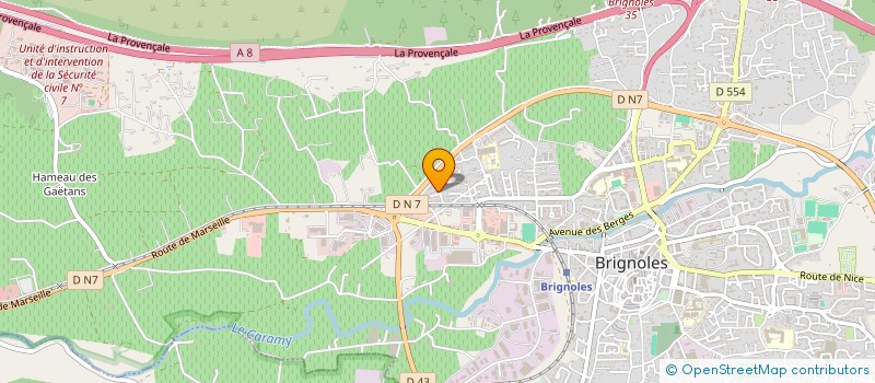 localisation de l'entreprise DH à BRIGNOLES