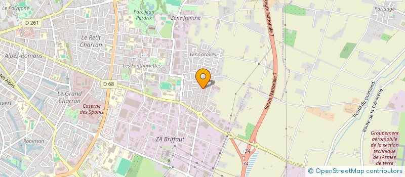 localisation de l'entreprise DH  VALENCE