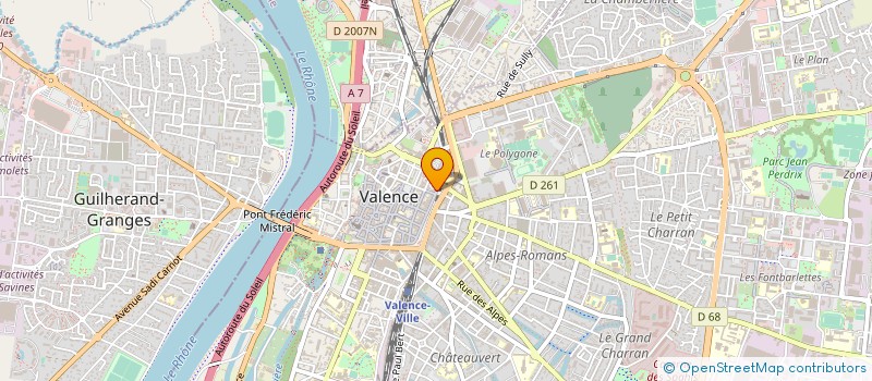 localisation de l'entreprise DH à VALENCE