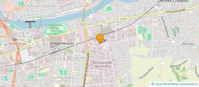 localisation de l'entreprise DH  DECINES-CHARPIEU