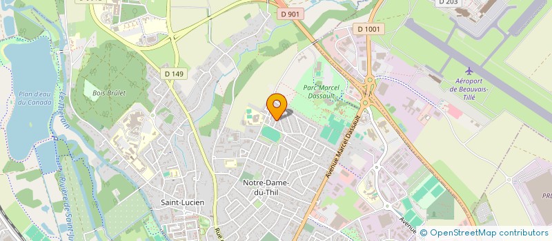 localisation de l'entreprise DH AERO-ROUTE  BEAUVAIS