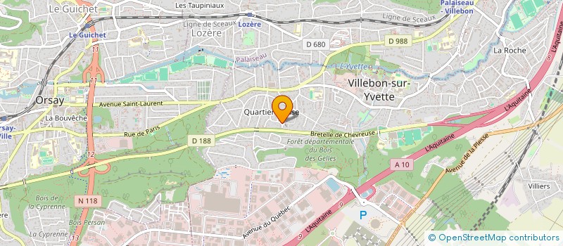 localisation de l'entreprise DH CONCEPT à VILLEBON-SUR-YVETTE