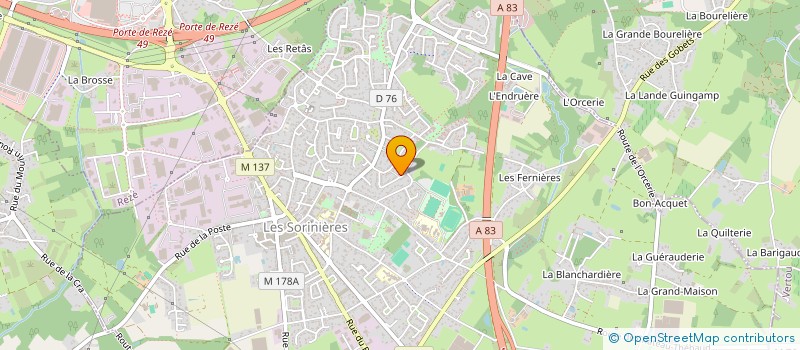localisation de l'entreprise DH CONSEILS  LES SORINIERES