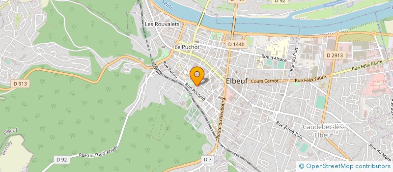 localisation de l'entreprise DH CONSTRUCTION à ELBEUF