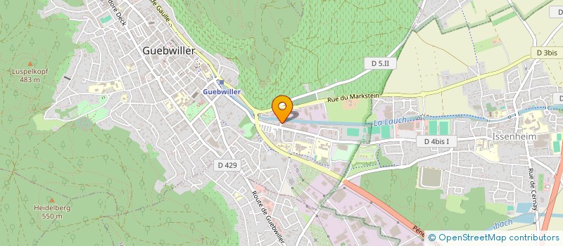 localisation de l'entreprise DH CONSULT à GUEBWILLER