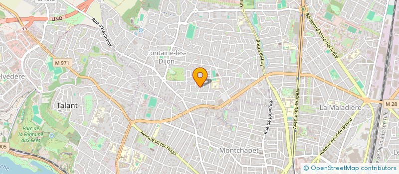 localisation de l'entreprise DH CONSULTING à FONTAINE-LES-DIJON