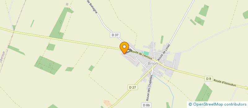 localisation de l'entreprise DH ELEC 36 à BRION