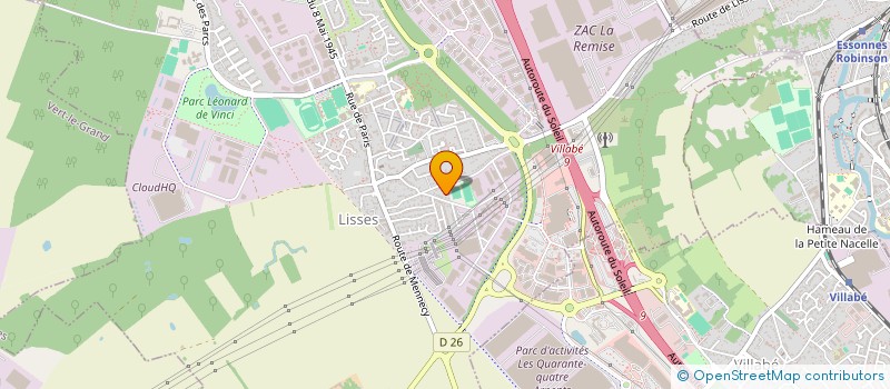 localisation de l'entreprise DH EVENTS & DEVELOPMENT  LISSES