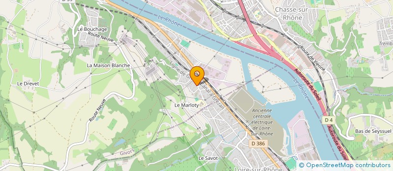 localisation de l'entreprise DH FACADES  GIVORS