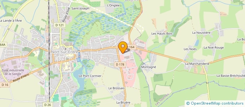 localisation de l'entreprise DH HOLDING  NORT-SUR-ERDRE