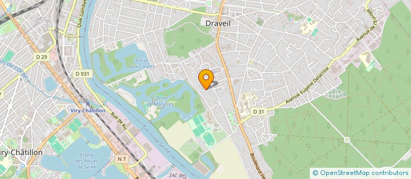 localisation de l'entreprise DH-IMMO à DRAVEIL