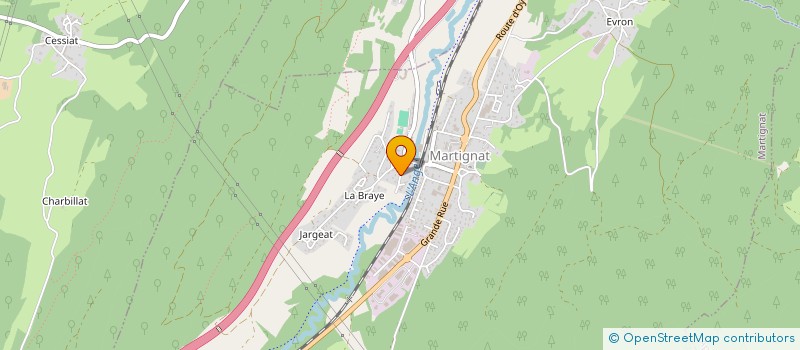 localisation de l'entreprise DH IMMO  MARTIGNAT