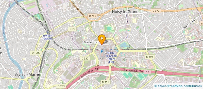 localisation de l'entreprise DH IMMOBILIER à NOISY-LE-GRAND