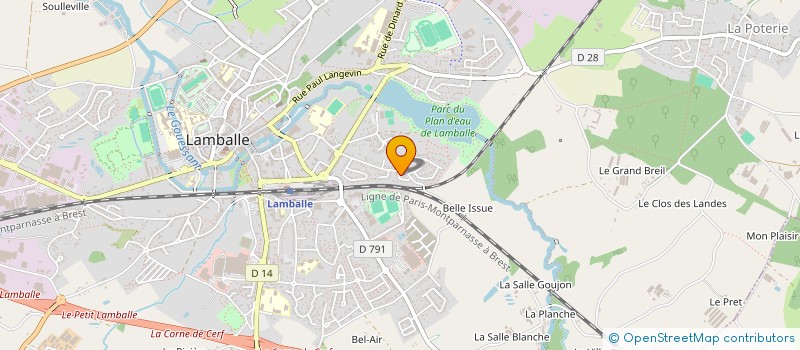 localisation de l'entreprise DH INVEST à LAMBALLE-ARMOR