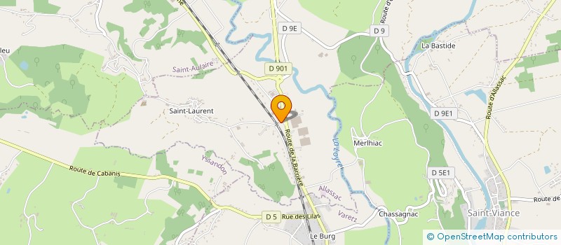 localisation de l'entreprise DH INVEST  ALLASSAC