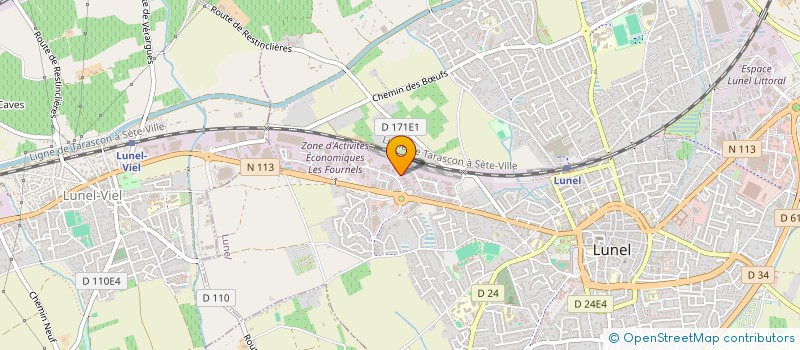 localisation de l'entreprise DH METAL  LUNEL