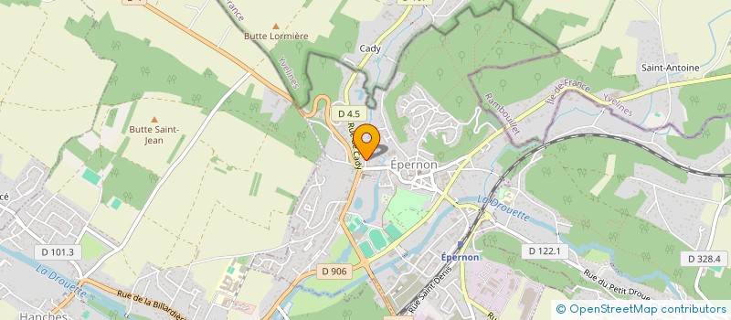 localisation de l'entreprise DH & MV à EPERNON