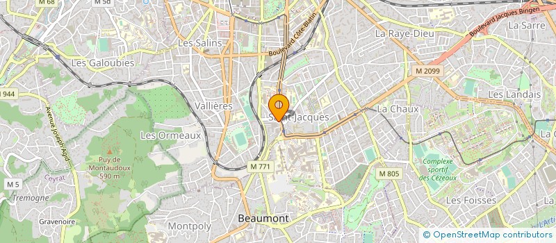 localisation de l'entreprise DH RESTAURATION à CLERMONT-FERRAND