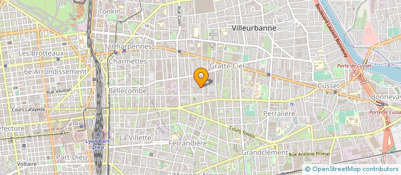 localisation de l'entreprise DH SERVICES à VILLEURBANNE