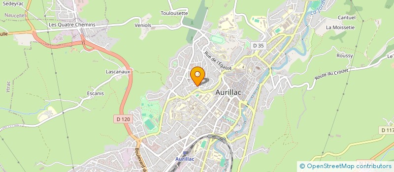 localisation de l'entreprise DH SPORTS à AURILLAC