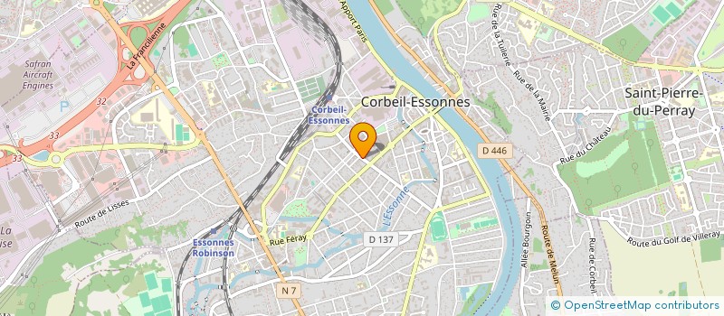 localisation de l'entreprise DH TRANS à CORBEIL-ESSONNES