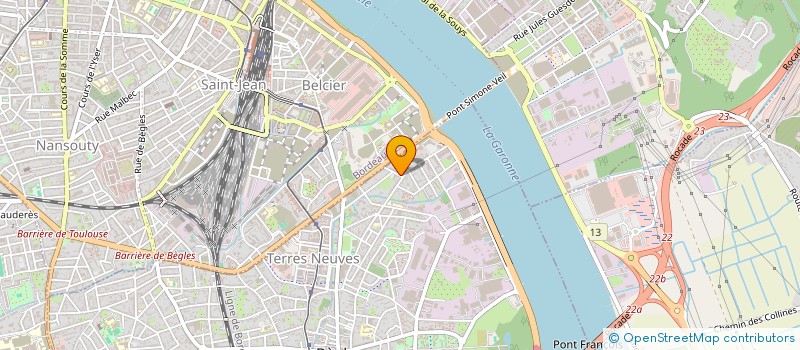 localisation de l'entreprise DH TRANSPORTS à BEGLES