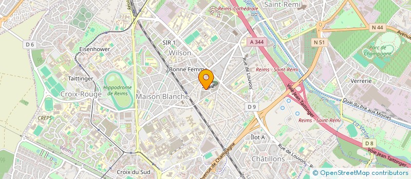 localisation de l'entreprise DH22  REIMS