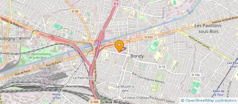 localisation de l'entreprise DHA  BONDY