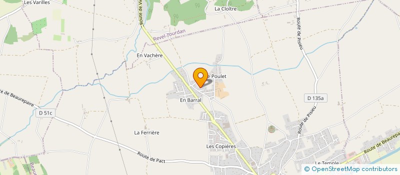 localisation de l'entreprise DHA FRANCE  BEAUREPAIRE