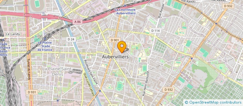 localisation de l'entreprise DHAKA ALIMENTATION à AUBERVILLIERS