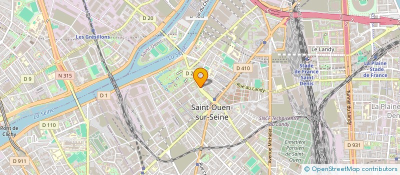 localisation de l'entreprise DHALENE ALIMENTATION à SAINT-OUEN-SUR-SEINE