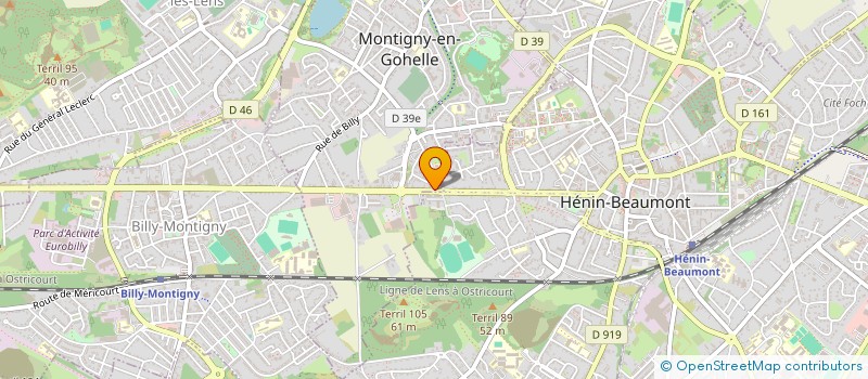 localisation de l'entreprise DHALLEINE à MONTIGNY-EN-GOHELLE