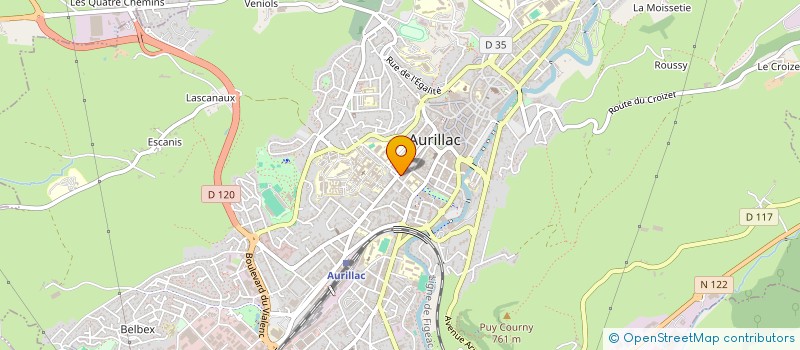 localisation de l'entreprise DHAMMA PRODUCTIONS à AURILLAC