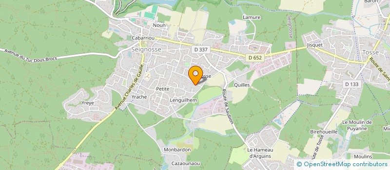 localisation de l'entreprise DHARMA  SEIGNOSSE