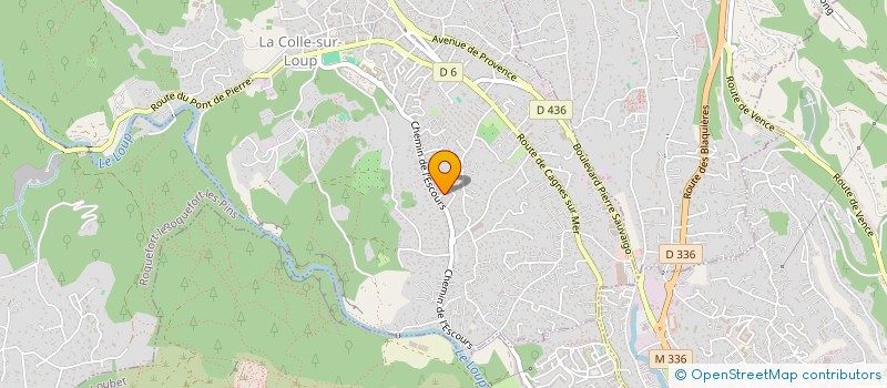 localisation de l'entreprise DHASDABA-GROUP  LA COLLE-SUR-LOUP