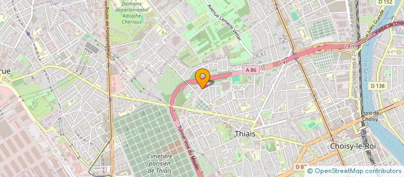 localisation de l'entreprise DHB à THIAIS