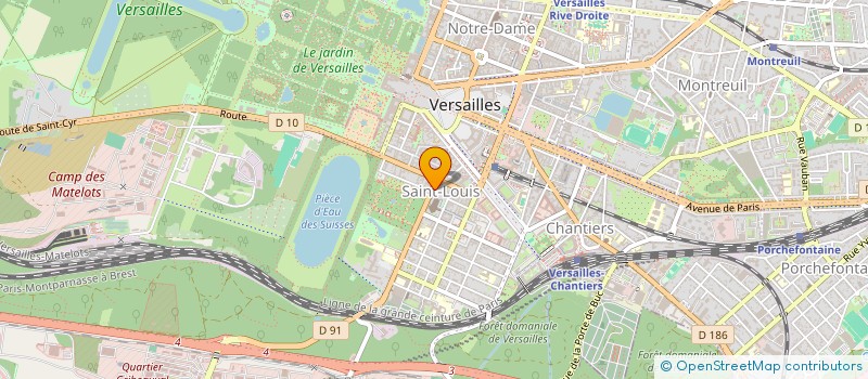 localisation de l'entreprise DHC à VERSAILLES