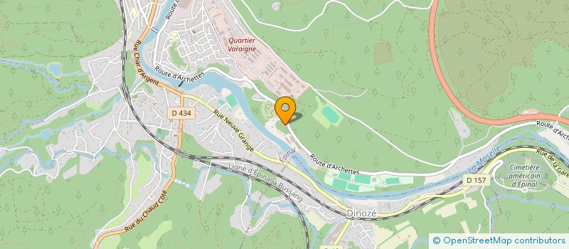 localisation de l'entreprise DHC  EPINAL