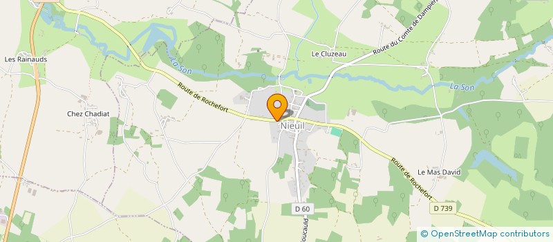 localisation de l'entreprise DHC  NIEUIL